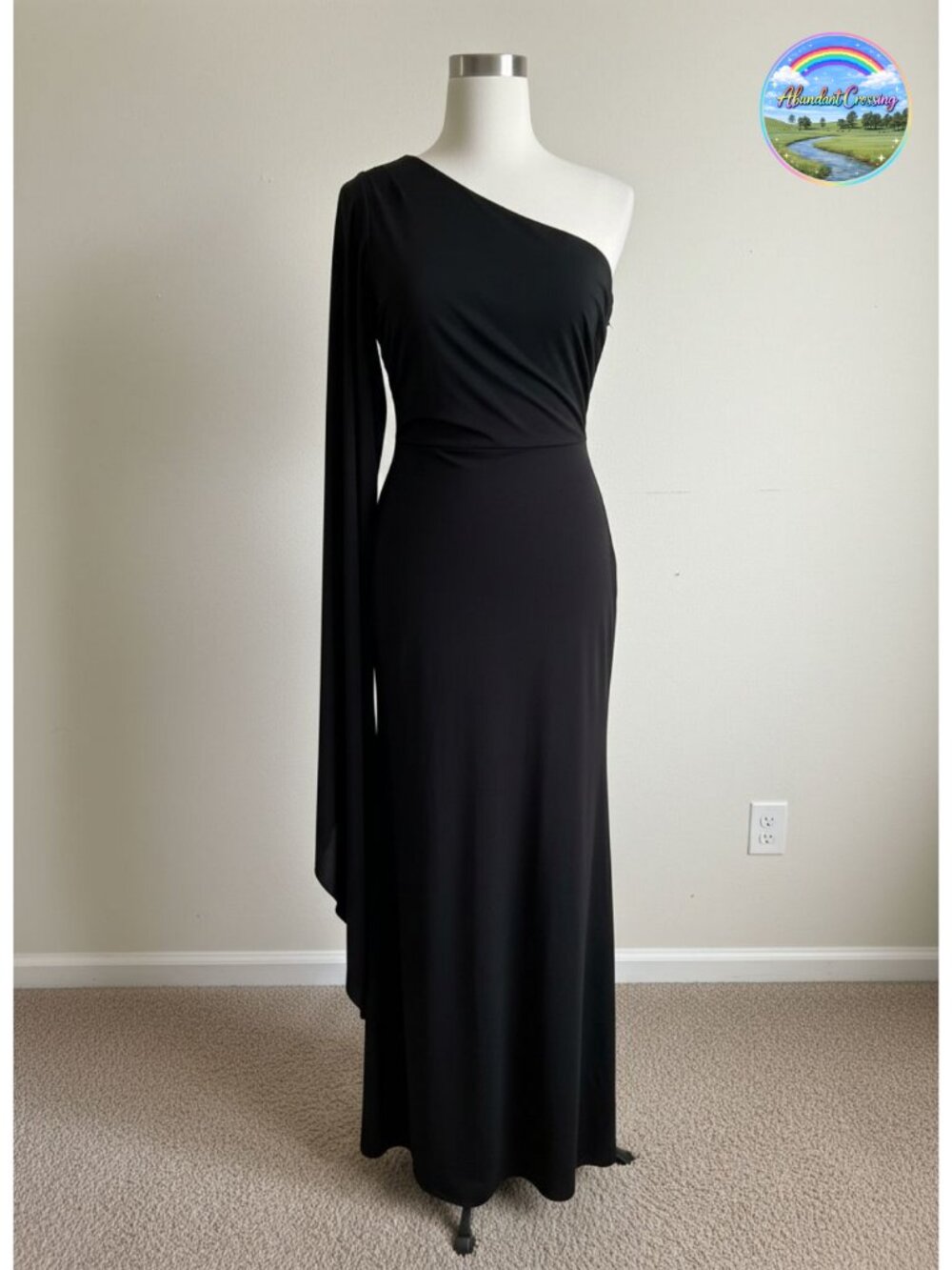 KOH KOH Womens One Shoulder Maxi Dress Semi Formal Evening Gown